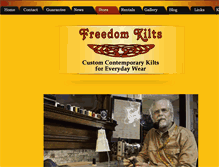 Tablet Screenshot of freedomkilts.com